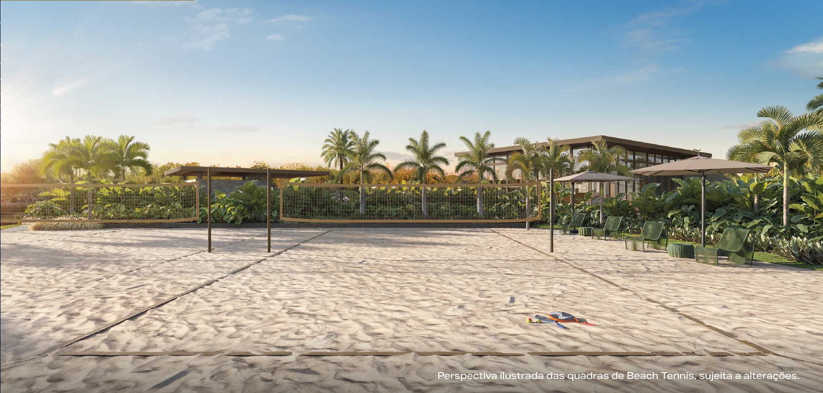 Quadra de Beach Tennis Jardim da Hípica